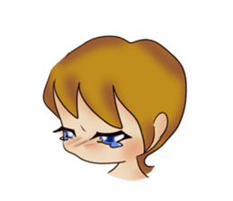 common girl stamp sticker #12582629