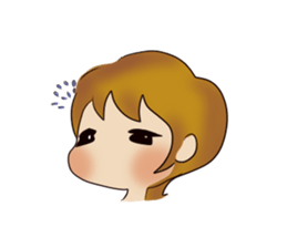 common girl stamp sticker #12582633