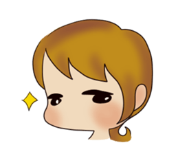 common girl stamp sticker #12582634