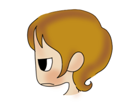 common girl stamp sticker #12582640