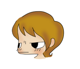 common girl stamp sticker #12582641