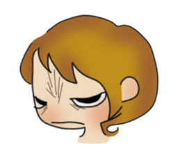 common girl stamp sticker #12582645