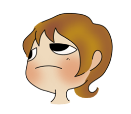 common girl stamp sticker #12582646