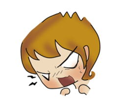 common girl stamp sticker #12582649