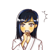 Rin of the person of calligraphy 2 sticker #12582971