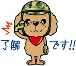 "Arare-kun" of clever toy poodle. sticker #12583138