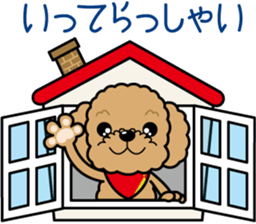 "Arare-kun" of clever toy poodle. sticker #12583141