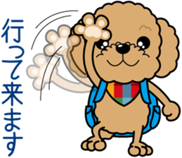 "Arare-kun" of clever toy poodle. sticker #12583142