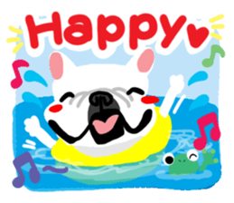 French bulldog family13 sticker #12583609