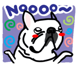 French bulldog family13 sticker #12583619
