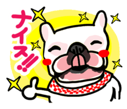 French bulldog family13 sticker #12583620