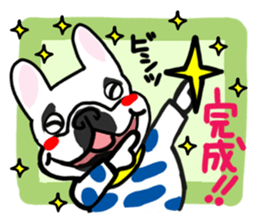 French bulldog family13 sticker #12583629