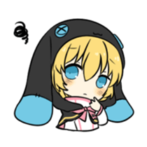 rabbit BW sticker #12583641