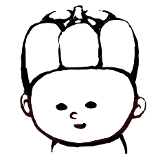 Impertinent baby sticker