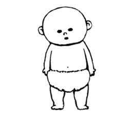 Impertinent baby sticker sticker #12584920