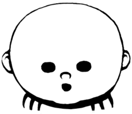 Impertinent baby sticker sticker #12584925