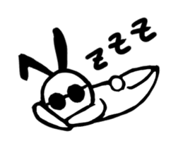 sunglass rabbit Mr.Sun (animation no.1) sticker #12585631