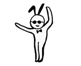 sunglass rabbit Mr.Sun (animation no.1) sticker #12585634