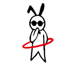 sunglass rabbit Mr.Sun (animation no.1) sticker #12585635