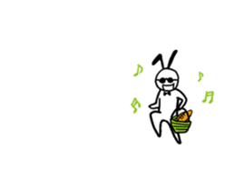 sunglass rabbit Mr.Sun (animation no.1) sticker #12585640