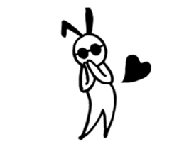 sunglass rabbit Mr.Sun (animation no.1) sticker #12585646