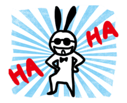 sunglass rabbit Mr.Sun (animation no.1) sticker #12585647