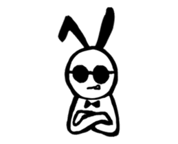 sunglass rabbit Mr.Sun (animation no.1) sticker #12585651