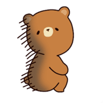 ooh aah bear 2 sticker #12587399
