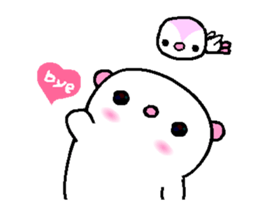 I love Q bear A sticker #12588991