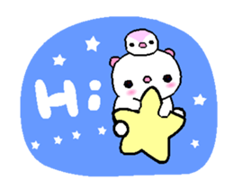 I love Q bear A sticker #12588993