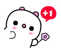 I love Q bear A sticker #12588994