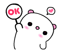 I love Q bear A sticker #12588995