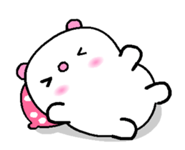 I love Q bear A sticker #12589002