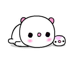 I love Q bear A sticker #12589008