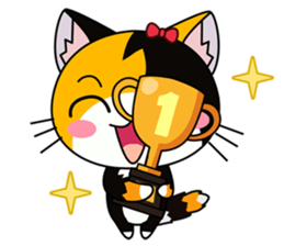 C-A-T : Calico Cat sticker #12589711