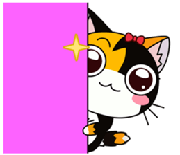 C-A-T : Calico Cat sticker #12589712
