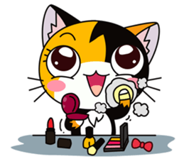 C-A-T : Calico Cat sticker #12589713