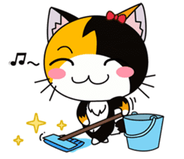 C-A-T : Calico Cat sticker #12589716