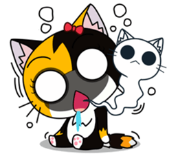 C-A-T : Calico Cat sticker #12589722