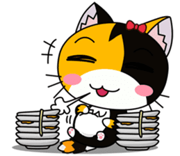 C-A-T : Calico Cat sticker #12589723