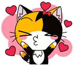 C-A-T : Calico Cat sticker #12589724