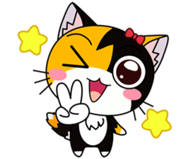 C-A-T : Calico Cat sticker #12589729