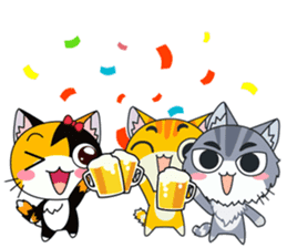 C-A-T : Calico Cat sticker #12589731