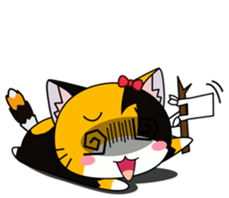 C-A-T : Calico Cat sticker #12589732