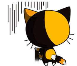 C-A-T : Calico Cat sticker #12589734