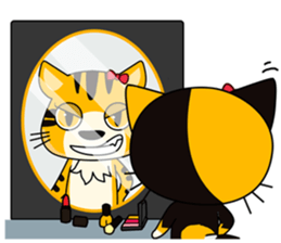 C-A-T : Calico Cat sticker #12589740