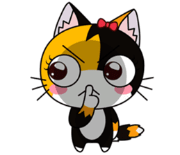C-A-T : Calico Cat sticker #12589741