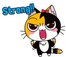 C-A-T : Calico Cat sticker #12589744