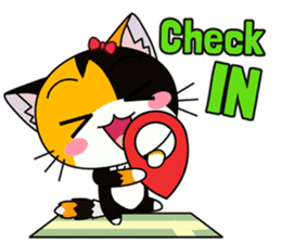 C-A-T : Calico Cat sticker #12589749