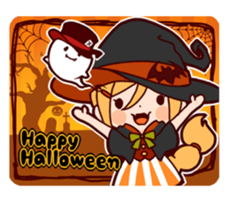 Witch's Halloween sticker #12589924